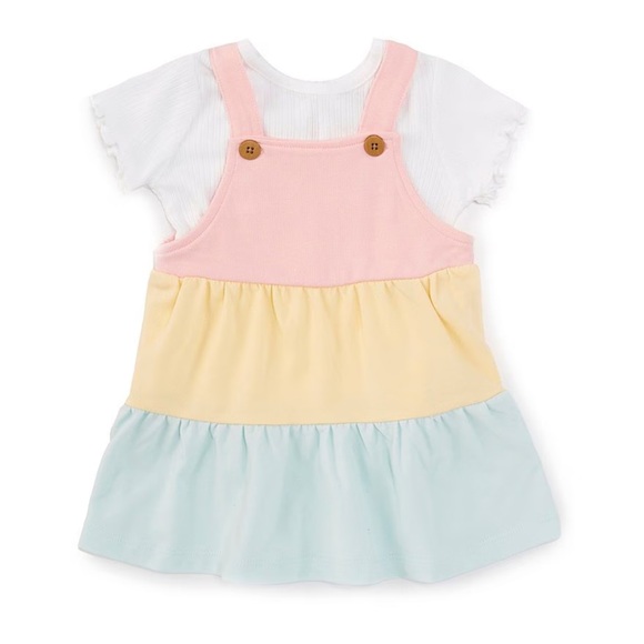 Little Me Other - Little Me Color Block Knit Jumper and Shirt SET